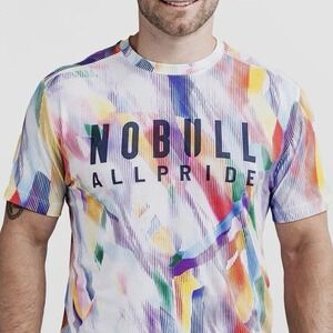NoBull Men's All Pride Multicolor Tie Dye Shirt Top Athletic Cross Fit Medium